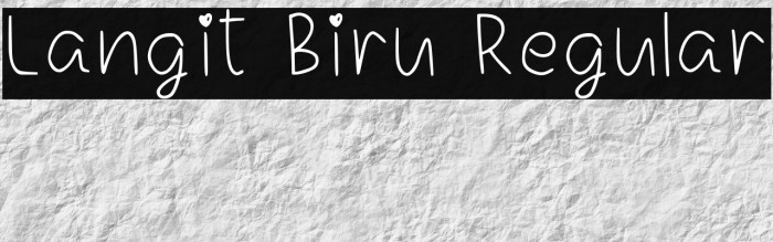 Langit Biru Regular Example 3