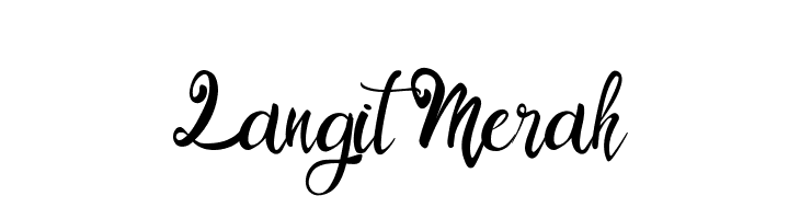Langit Merah  Frei Schriftart Herunterladen