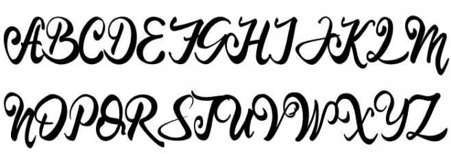 Langit Merah Schriftart Groß