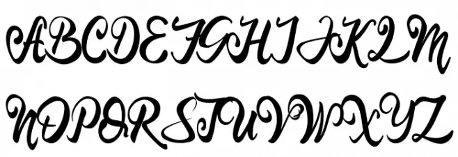 Langit Merah Schriftart Groß