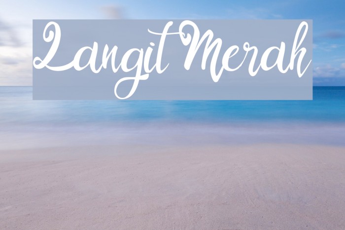 Langit Merah Font examples