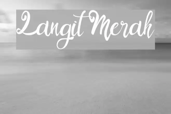 Langit Merah Font examples