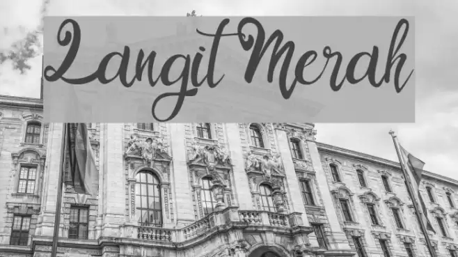 Langit Merah Font examples