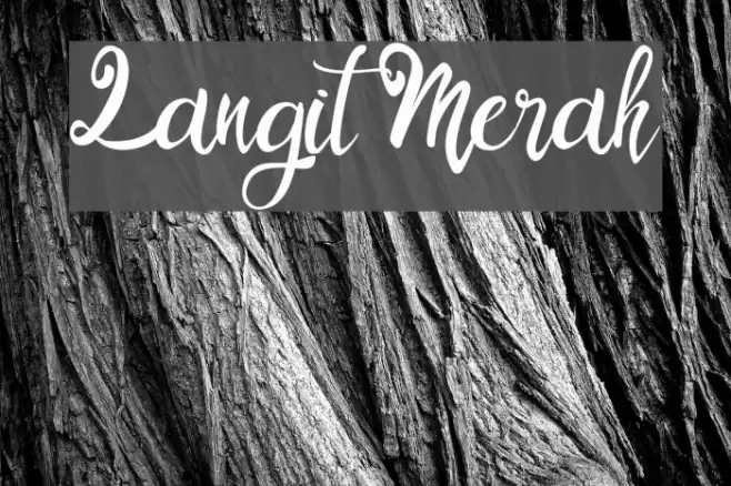 Langit Merah Font examples