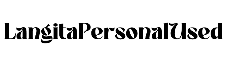 Langita Personal Used  font caratteri gratis