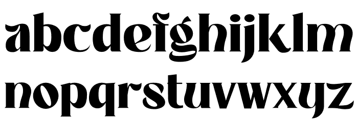 Langita Personal Used Font LOWERCASE