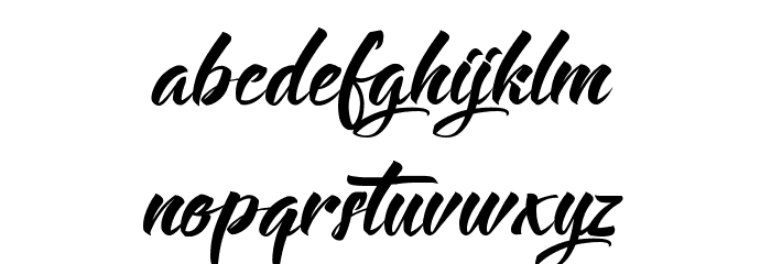 Langoustine Font LOWERCASE