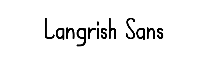 Langrish Sans  font caratteri gratis