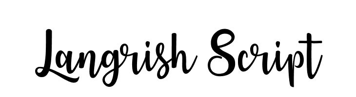 Langrish Script  لخطوط تنزيل