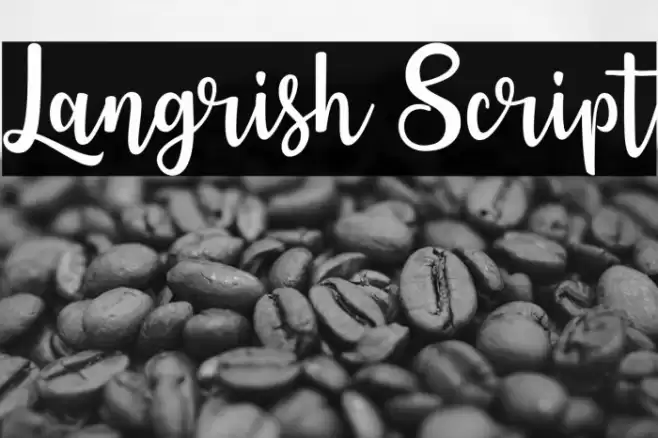 Langrish Script Font examples