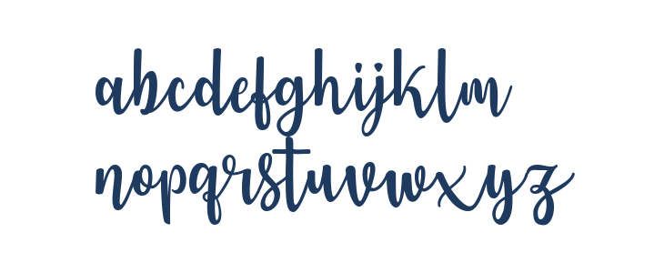 Langrish Script Lowercase