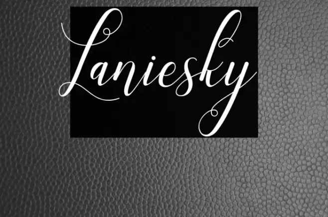Laniesky Font examples