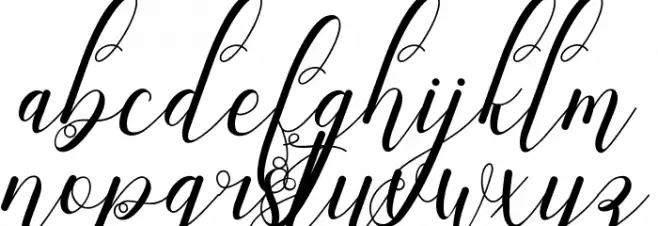 Laniesky Font LOWERCASE