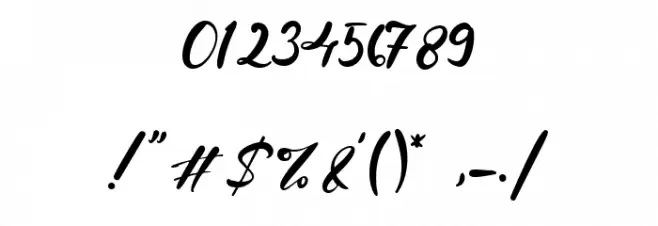 Lanitos Falls Font OTHER CHARS