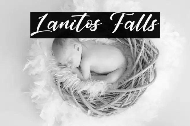 Lanitos Falls Font examples
