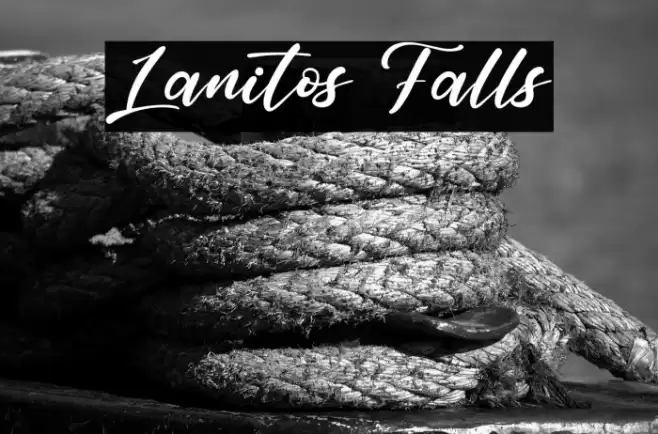 Lanitos Falls Font examples