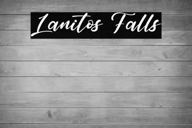 Lanitos Falls Font examples