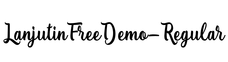 LanjutinFreeDemo-Regular  フリーフォントのダウンロード