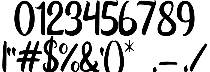 LanjutinFreeDemo-Regular Font OTHER CHARS