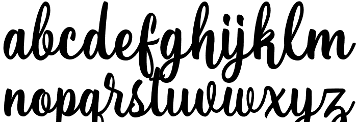 LanjutinFreeDemo-Regular Font LOWERCASE
