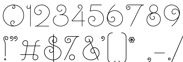 LankaCurves-Light Font OTHER CHARS