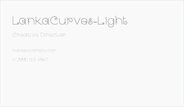 LankaCurves-Light Business Card