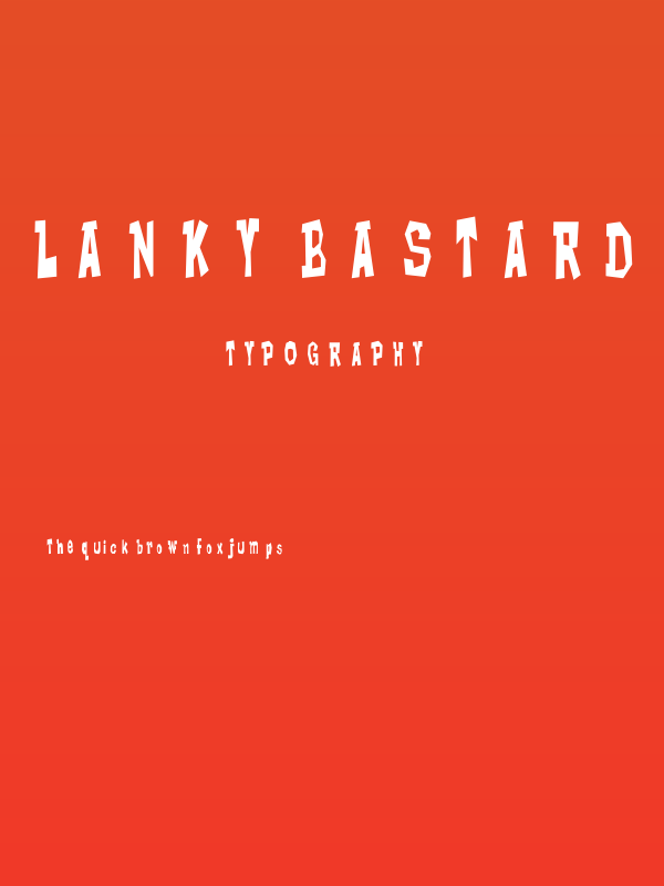 Lanky Bastard Poster