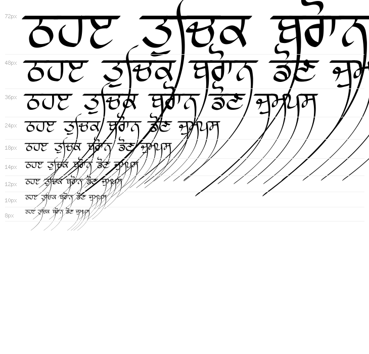 Lanma Script Light Waterfall