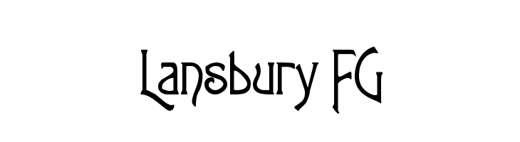 Lansbury FG  免费字体下载