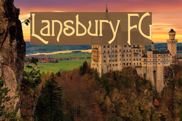 Lansbury FG Font examples