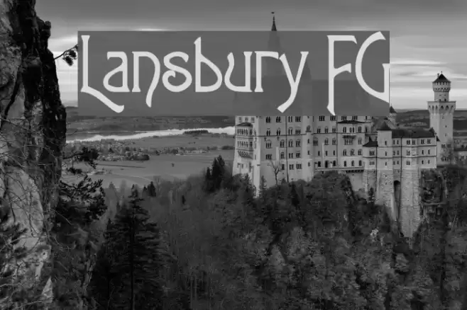 Lansbury FG Font examples