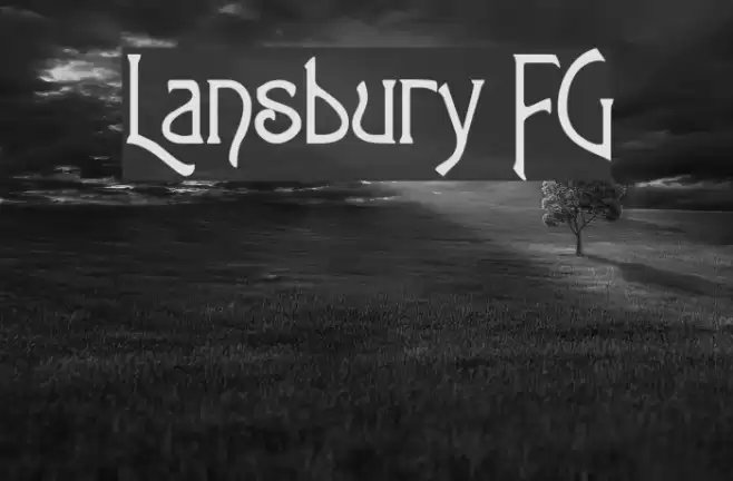 Lansbury FG Font examples