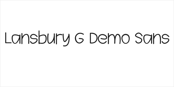 Lansbury G Demo Sans Logo