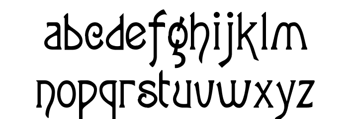 Lansbury Font LOWERCASE