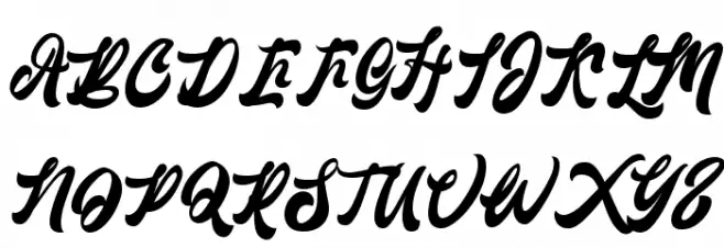 Lantenia Regular フォント 大文字