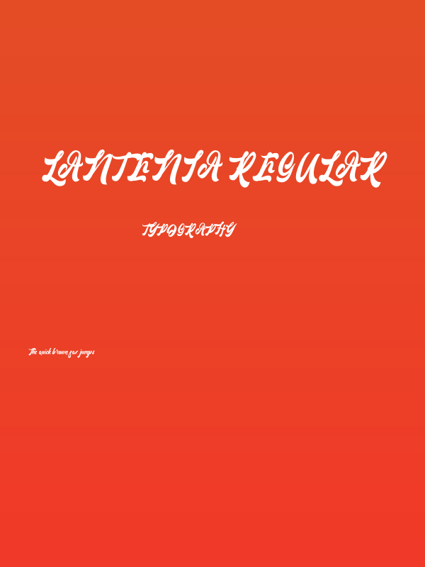 Lantenia Regular Poster