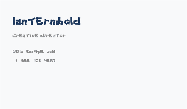 LanternBold Business Card