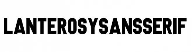 Lanterosy Sans Serif  免费字体下载