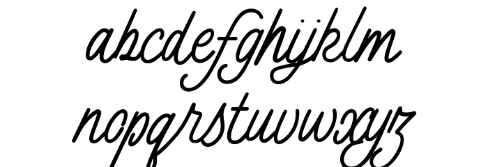 Lany Jesty Free Font LOWERCASE
