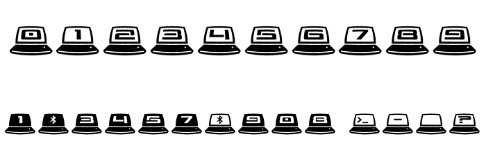 LapTop 3D Ergodynamic Font OTHER CHARS
