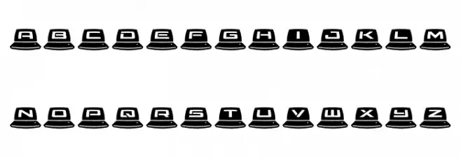 LapTop 3D Ergodynamic Schriftart Groß