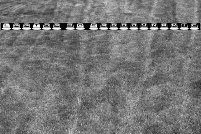 LapTop 3D Ergodynamic Font examples