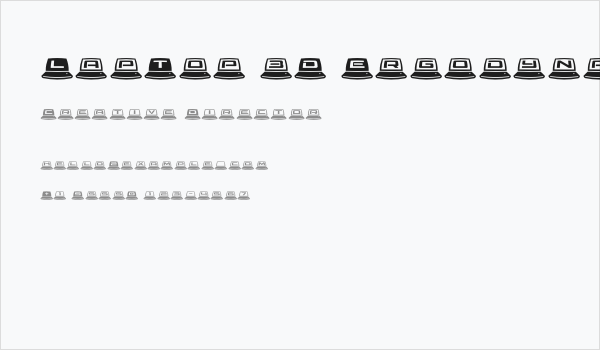 LapTop 3D Ergodynamic Business Card