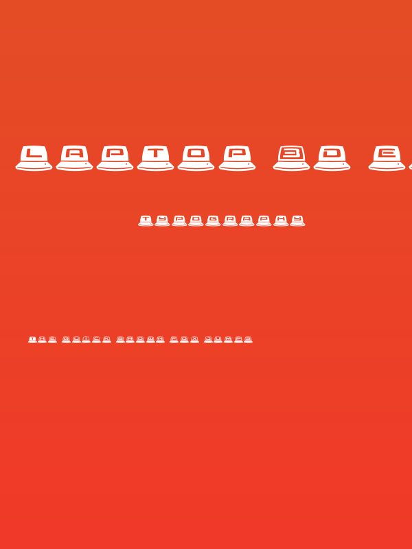 LapTop 3D Ergodynamic Poster