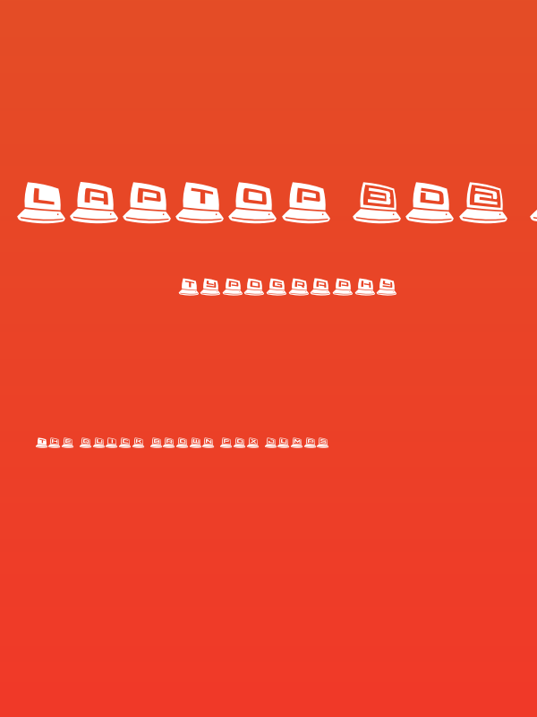 LapTop 3D2 Ergodynamic Poster