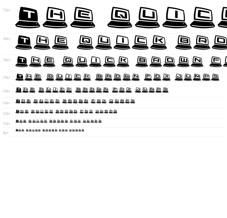 LapTop 3D2 Ergodynamic Waterfall