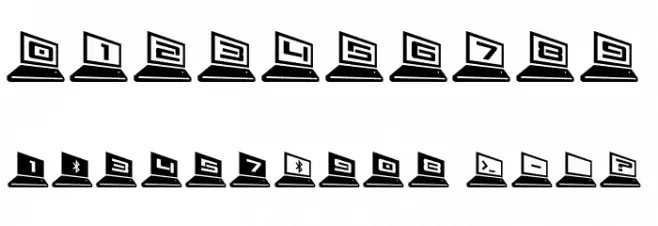 LapTop 3D2 Font OTHER CHARS