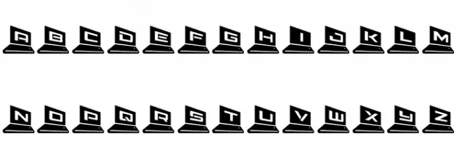 LapTop 3D2 Шрифта ВЕРХНИЙ