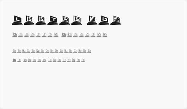 LapTop 3D2 Business Card