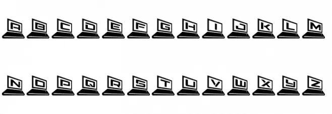 LapTop 3D2 Fuentes MINÚSCULAS